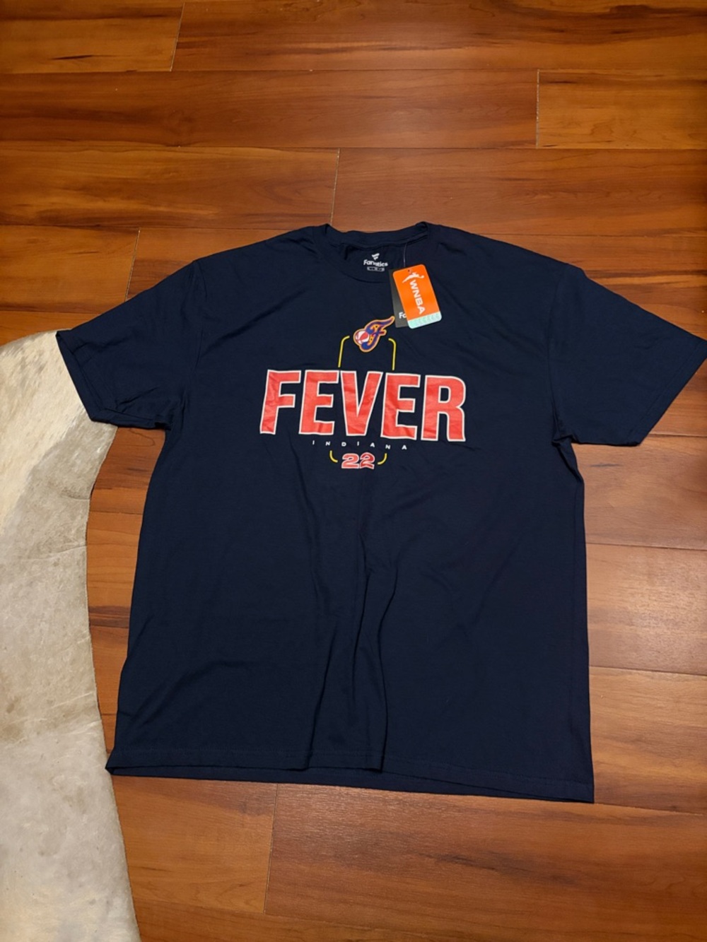Fanatics Navy FEVER Graphic Tee with Red Logo - Men's Sz XL NWT